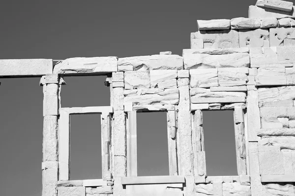 Parthenon and  historical   athens in greece the old architectur — Stock Photo, Image