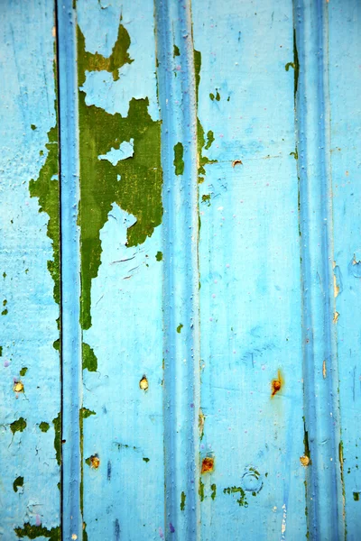 Blaue Scharniere Marokko in Afrika das alte Grün — Stockfoto