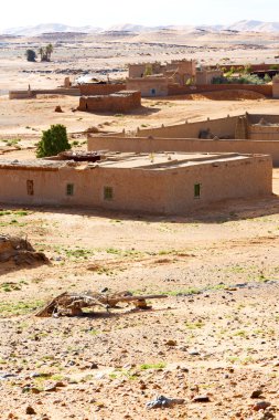 Sahara Fas eski ve tarihi Köyü 