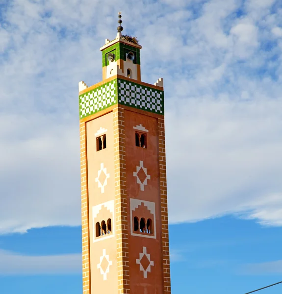 Müslüman Camii tarihi sembol Fas Afrika mina — Stok fotoğraf