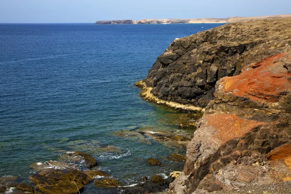 Wasser und Sommer in el golfo lanzarote — Stockfoto