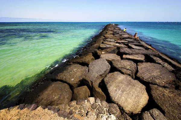 Szörf ég arrecife teguise — Stock Fotó