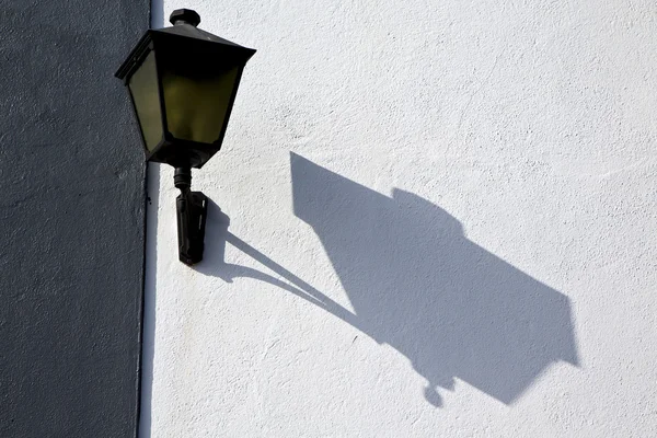 Вулична лампа м Лансароте Іспанія — стокове фото