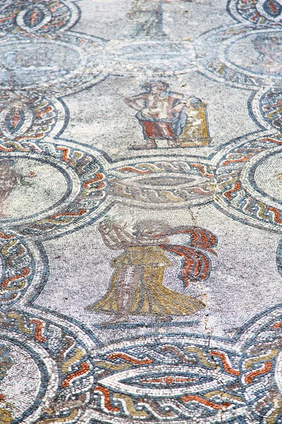 Telhado de mosaico no antigo e viagem história — Fotografia de Stock