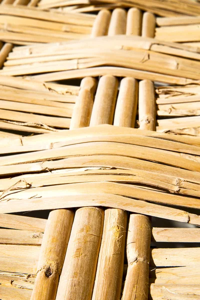 Textura de bambu em morocco áfrica marrom natural — Fotografia de Stock