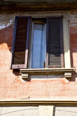 Kırmızı Avrupa İtalya Lombardiya milano eski abstra içinde