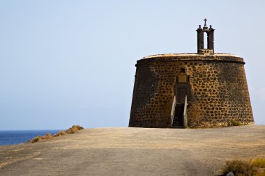 Lanzarote castillo de las coloradas İspanya 