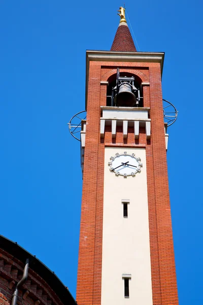 Ancien relógio torre em itália europa velho — Fotografia de Stock