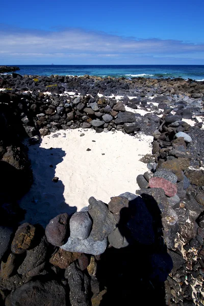 Cielo isla espuma roca españa paisaje piedra nube —  Fotos de Stock