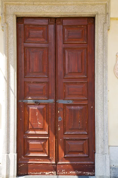 Abstract santo macario rusty brass lombardy italy — стоковое фото