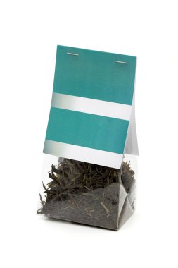 Beyaz arka plan üzerinde çay