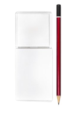 beyaz zemin üzerine defter