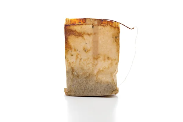Bolsa de té en el fondo blanco —  Fotos de Stock