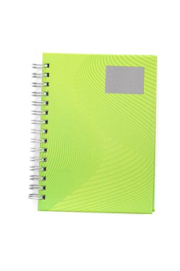 beyaz zemin üzerine defter