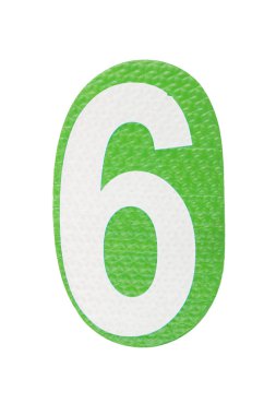 Beyaz arka plan üzerinde rakamlar