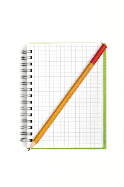 Notebook on the white background — Stock Photo, Image