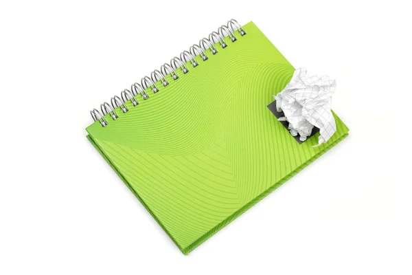 Notebook on the white background — Stock Photo, Image