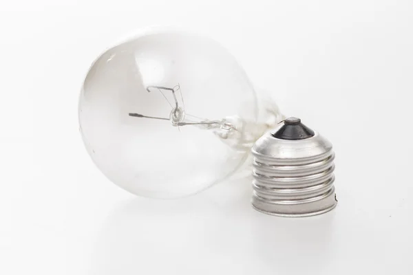 Light bulb on the white background — Stock Photo, Image