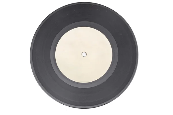 白い背景の上にビニール レコード — ストック写真