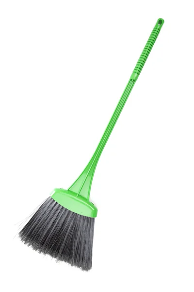 Broom on the white background — Stock Photo, Image