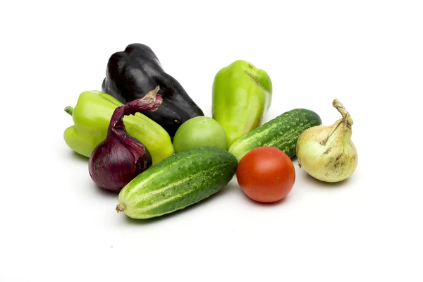 Verduras sobre fondo blanco —  Fotos de Stock