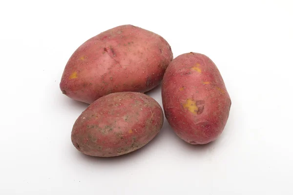 Patatas sobre fondo blanco — Foto de Stock