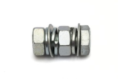 beyaz zemin üzerinde bağlantı elemanları