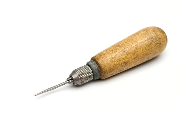 Awl on the white background — Stock Photo, Image