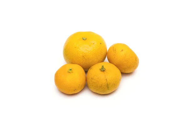 Beyaz arkaplanda turuncu — Stok fotoğraf