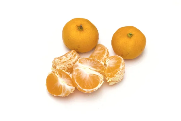 Orange on the white background — Stock Photo, Image