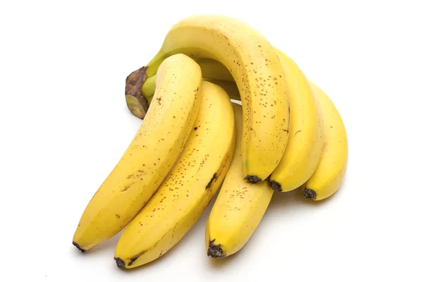 Bananen op de witte achtergrond — Stockfoto