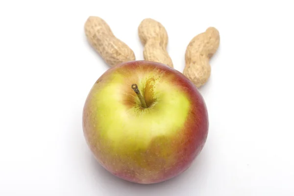 Apple on the white background — Stock Photo, Image