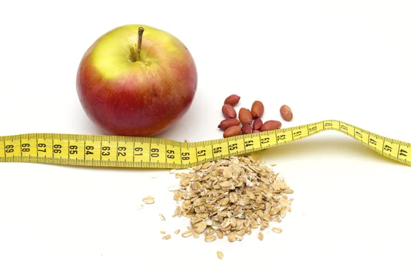 Manzana en el fondo blanco — Foto de Stock