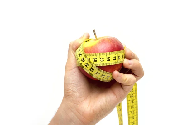 Apple on the white background — Stock Photo, Image