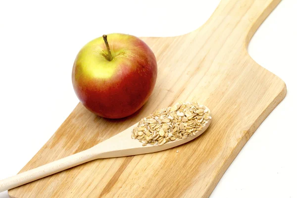 Manzana en el fondo blanco — Foto de Stock