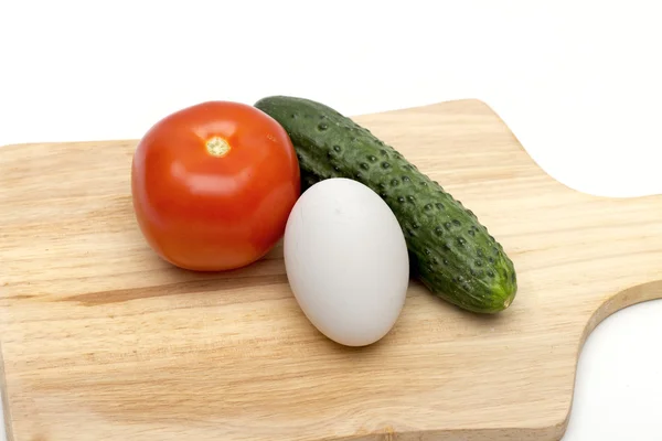 Zöldségek fehér alapon — Stock Fotó