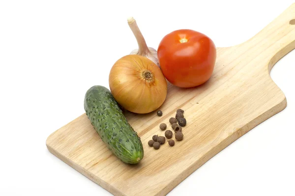 Verduras sobre fondo blanco —  Fotos de Stock