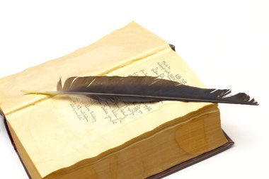 Beyaz arka plan üzerinde kitap