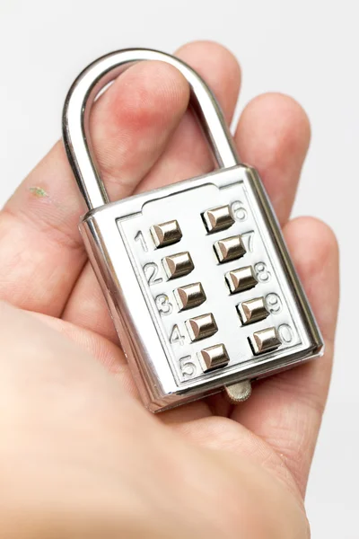 Lock on the white background — Stock Photo, Image