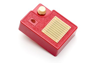 Beyaz arka planda radyo