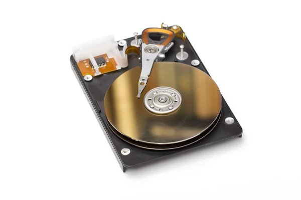 Hard disk on the white background — Stock Photo, Image