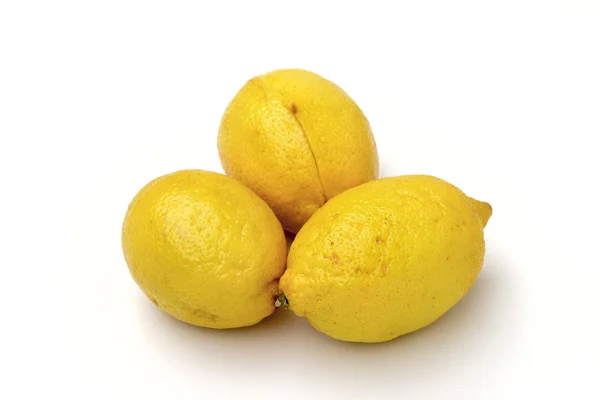 Beyaz zemin üzerine limon — Stok fotoğraf