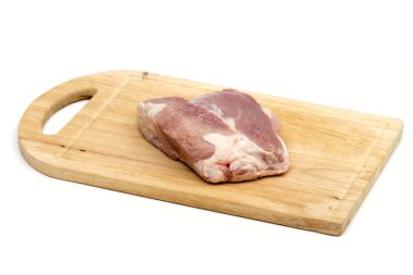 Beyaz arka plan üzerinde et