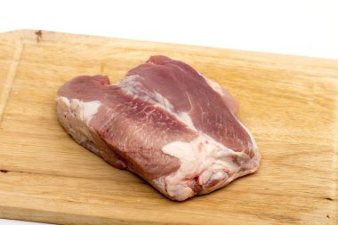 Beyaz arka plan üzerinde et