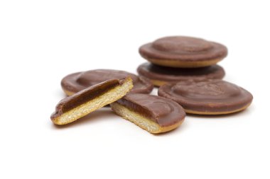 Beyaz arkaplanda çerezler