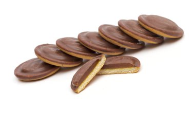 Beyaz arkaplanda çerezler