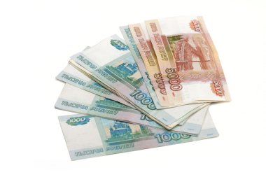 Beyaz arkaplanda para