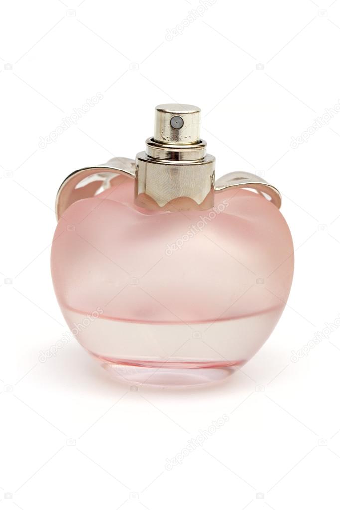 Perfume on the white background