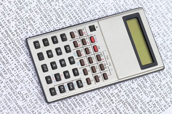 Calculadora sobre el fondo blanco — Foto de Stock