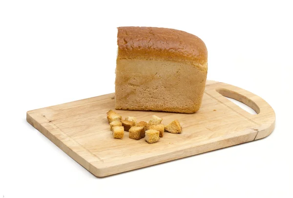 Bread on the white background — Stock Photo, Image